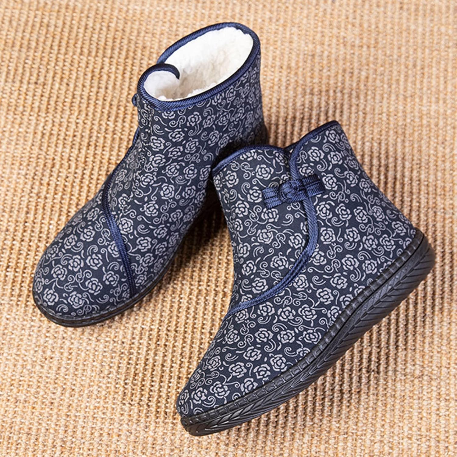 Slipper Boots for Women Wide Warm House Shoes Bootie Slippers for Indoor Outdoor Non Slip Diabetic Winter Shoes - Image 2