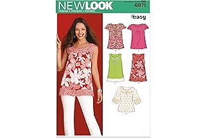 Simplicity Patterns U06871A: Miss's Pullover Top and Tunic