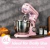 Kitchen in the box Stand Mixer, 6L Electric Food Mixer with 10 Speeds, 1300W Kitchen Appliance for Home Baking, Colorful Design Baking Tool for Bread Dough Cake with Dough Hook, Whisk, Beater (Pink)