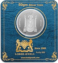 Lords Jewels Tirupati Bala Ji 50 Gram BIS Hallmarked 999 Purity Silver Coin