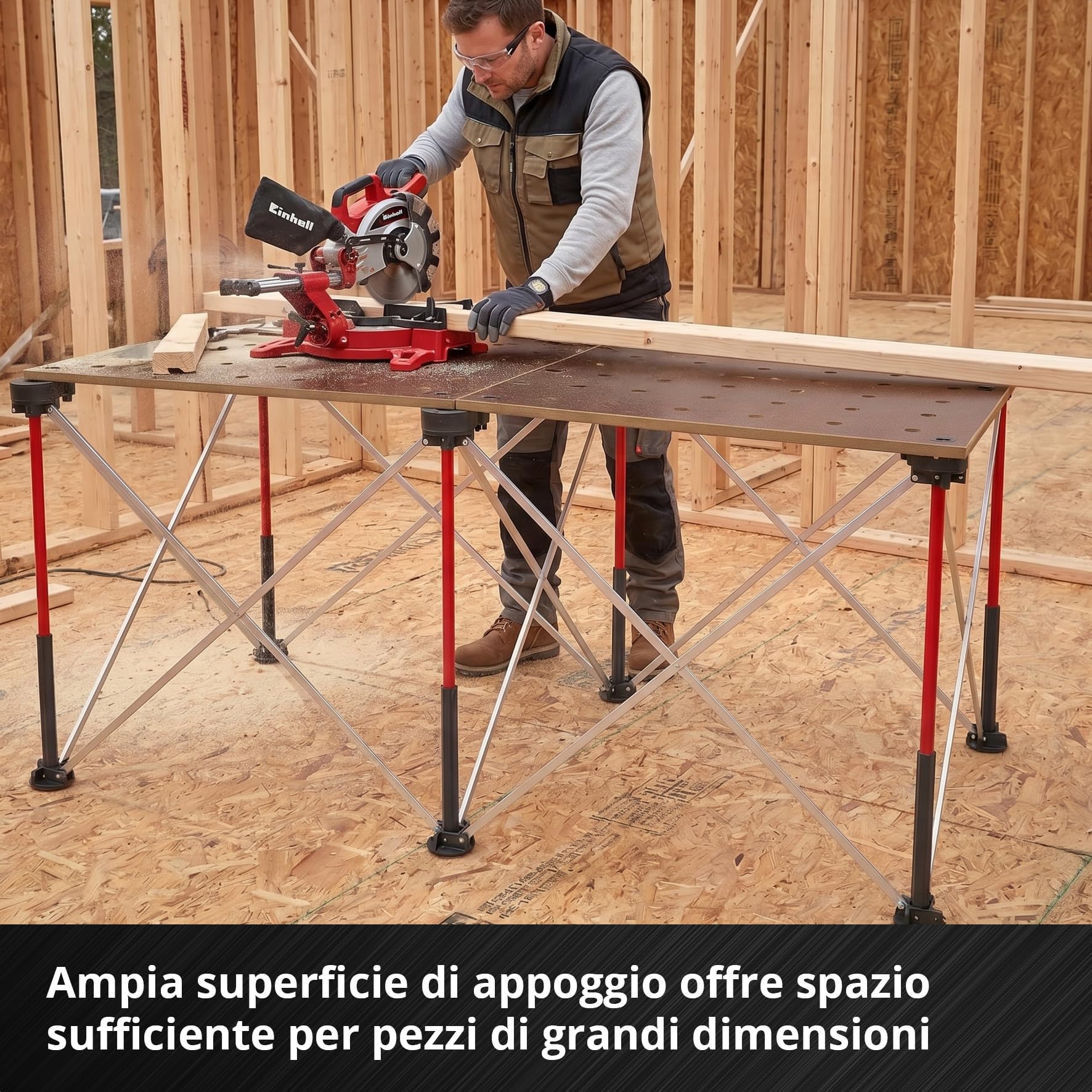 Einhell cavalletto da lavoro pieghevole