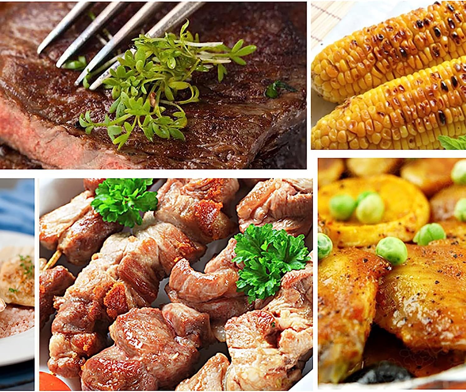 Parrilla De Gas Propano De Mesa Para Exteriores De 6 Quemadores, De Acero Inoxidable Sin Humo Portátil Para Barbacoa, Acampar, Picnics, Jardín y Fiesta