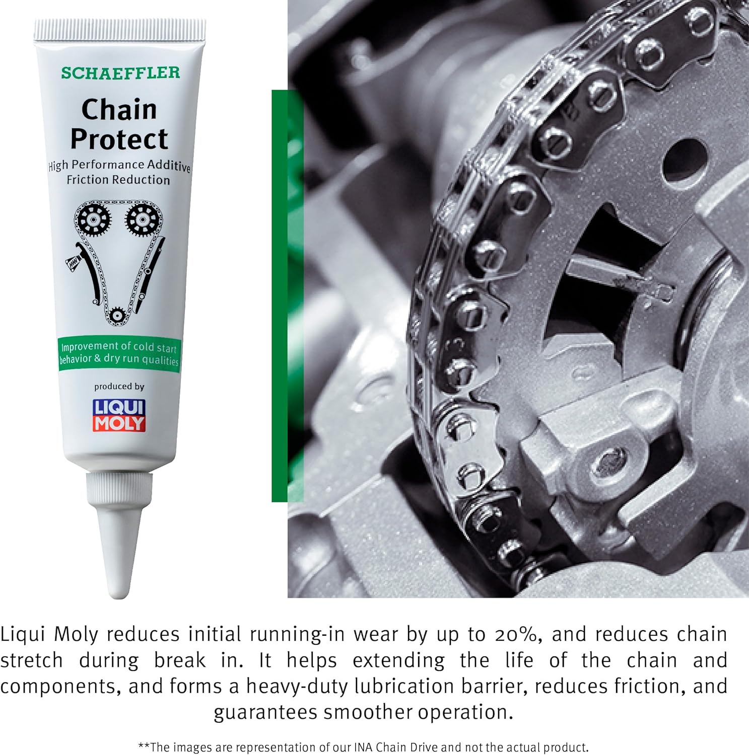 INA Schaeffler Chain Kits and Components Gear Chain Kit/Crankshaft, ZS-S-332T, OEM Replacement