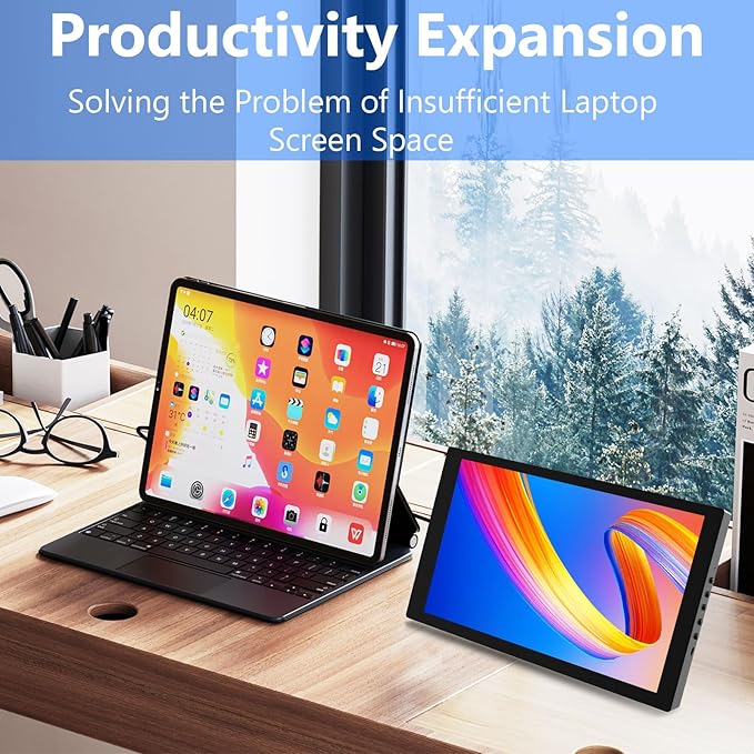 Monitor Táctil Portátil 7 Pulgadas HD 1280x800 IPS USB-C HDMI miniatura 4