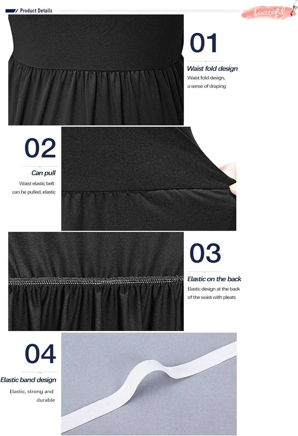 MISFAY Womens Summer Sleeveless Maxi Dress Loose Plain Casual Long Dress with Pockets - Image 5