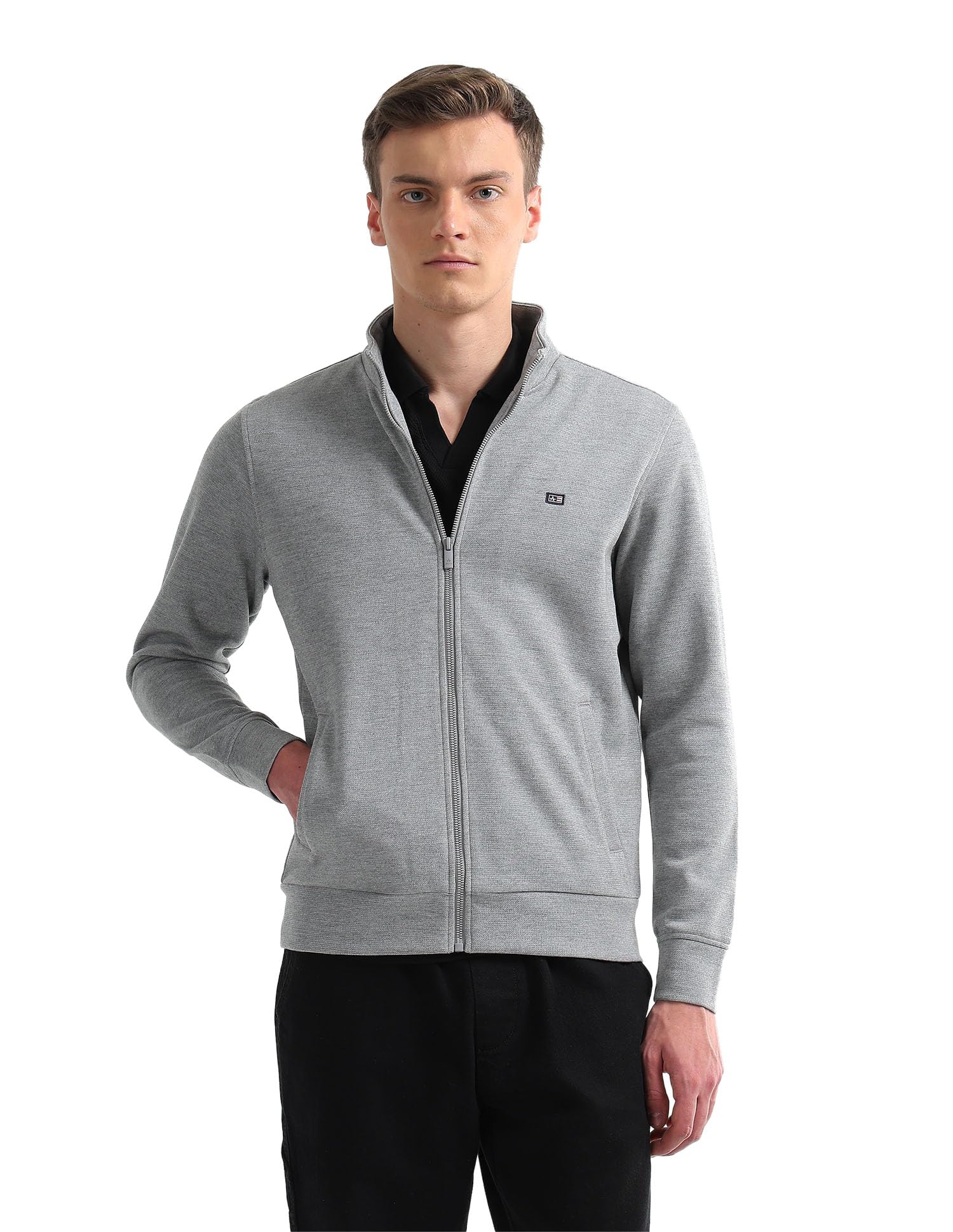 arrow sports Arrow Sport Men's Solid Regular fit Sweatshirt-picture-24