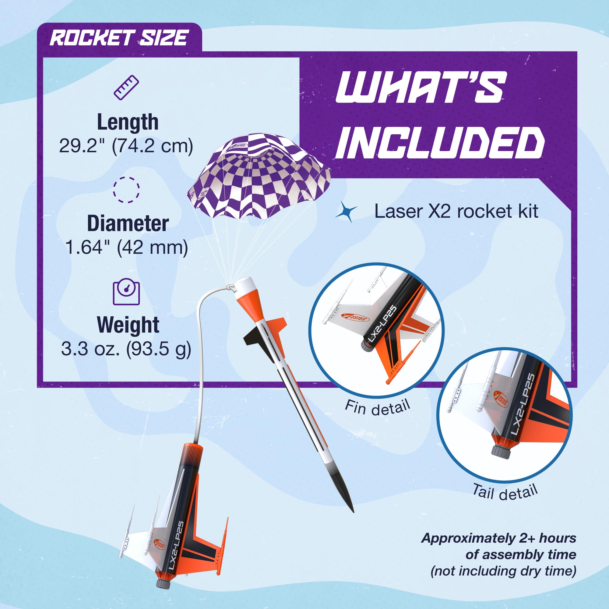 007320 Estes Raketen Laser X2
