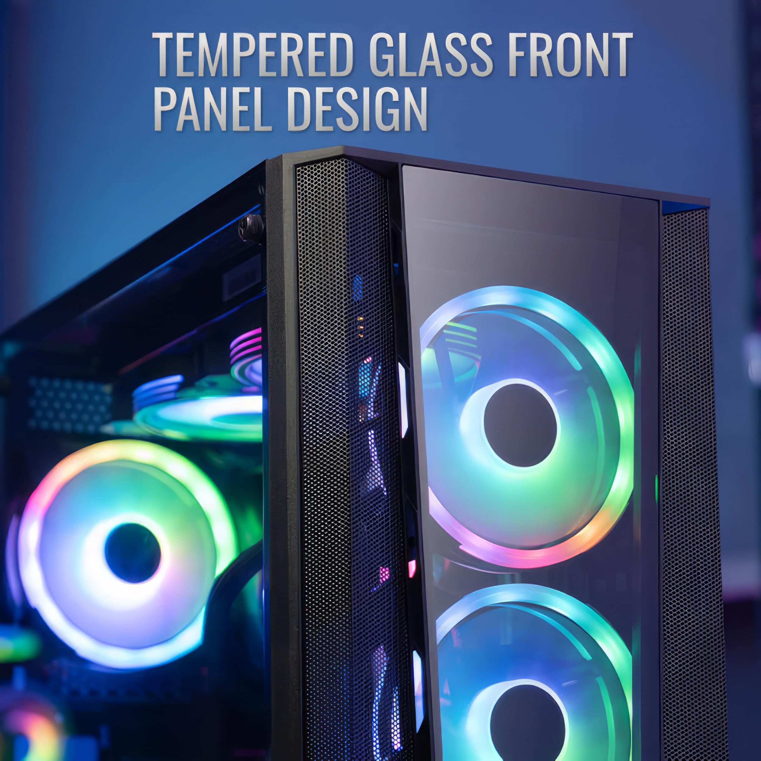 Aerocool Prism-G-BK-V2 Mid Tower ATX PC Case - Dettaglio