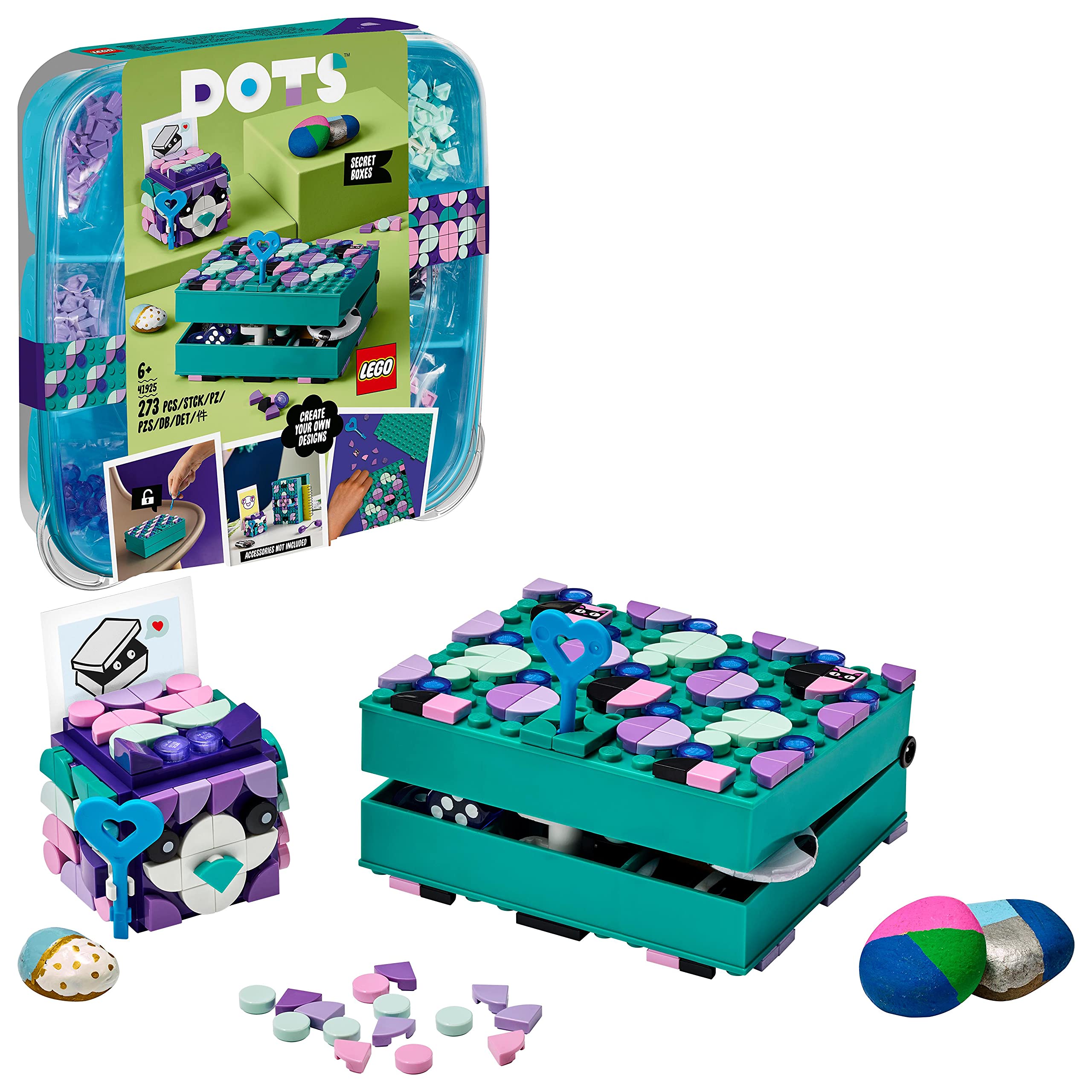 LEGODOTS Secret Boxes 41925 DIY Craft Decorations Kit (273 Pieces)