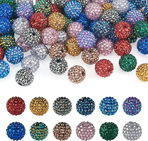 Vista 19 de Cheriswelry Juego de 240 cuentas de goma de mascar gruesas de 0.78 pulgadas con cuentas de resina acrílica, anillos de salto, cierres de langosta