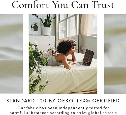 Miniatura 3 de Juego de sábanas Bamboo Bay de 6 piezas tamaño King, 100% viscosa hecha de bambú, sábanas transpirables, ultra suaves y refrescantes para personas