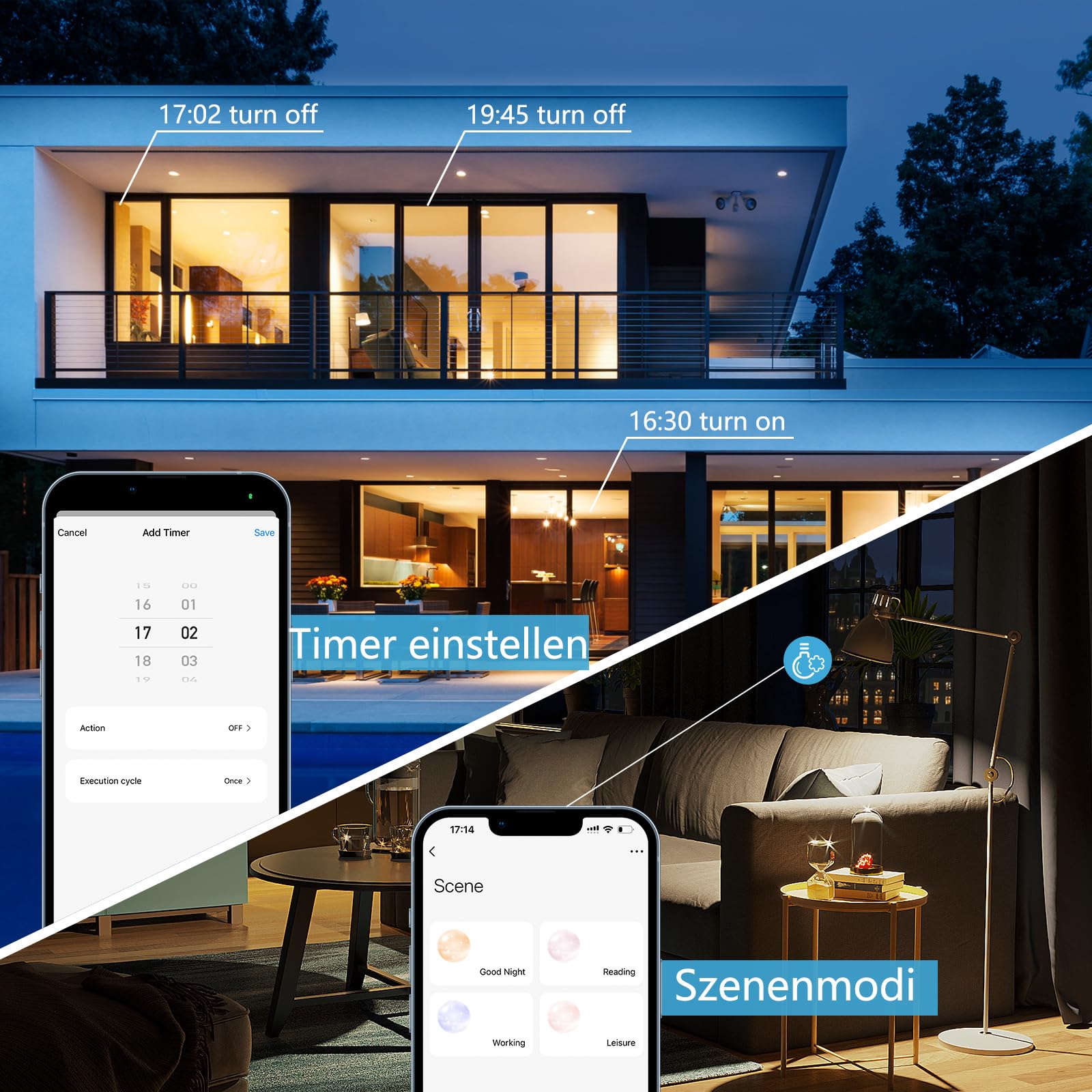Lampadine LED G9 intelligenti Wi-Fi, compatibili con Alexa /Google Home, AC 230V Stepless dimmerabile, 2700K-6500K, luminosità regolabile 1%-100%, 0,4-4W, 40LM-400LM, funzione timer,confezione da 3