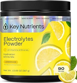 Multivitamin Electrolytes Powder No Sugar - Refreshing Lemonade Electrolyte Powder - Sodium & Energy Supplement - Hydration Powder - No Calories - 90 Servings - Made in USA