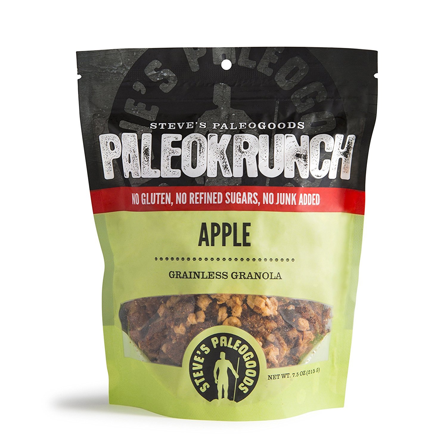 Steve's PaleoGoods, PaleoKrunch Granola Apple Pie, 7.5 oz (Pack of 3)