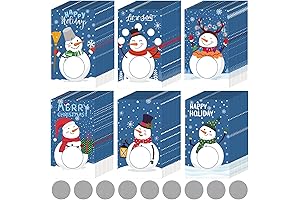90-Pack Christmas Scratch Off Cards: Festive Fun for Small Businesses and Holiday Raffles