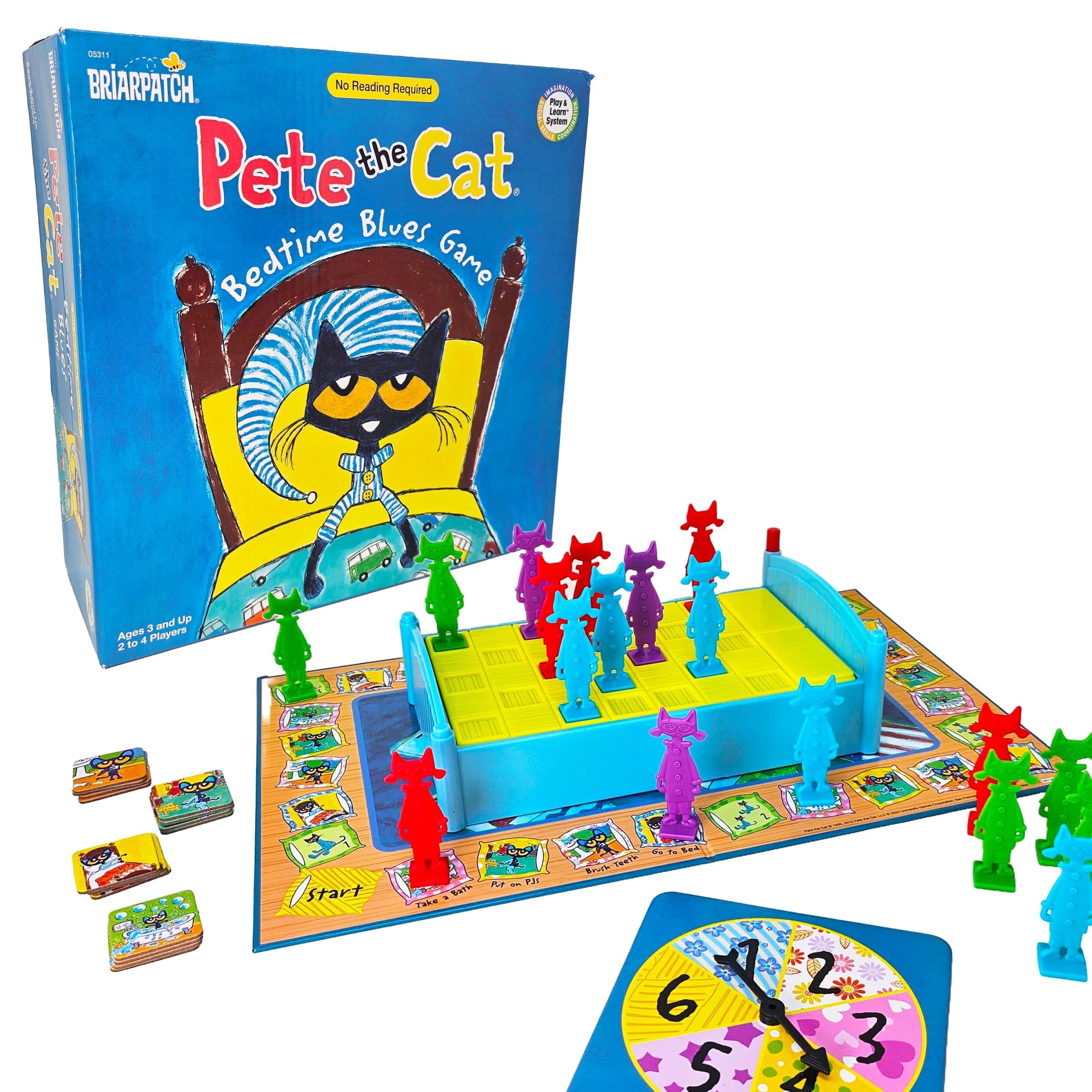Briarpatch, Pete The Cat Bedtime Blues Game, Based On Early Reader Books by James Dean, Preschool Learning for Children