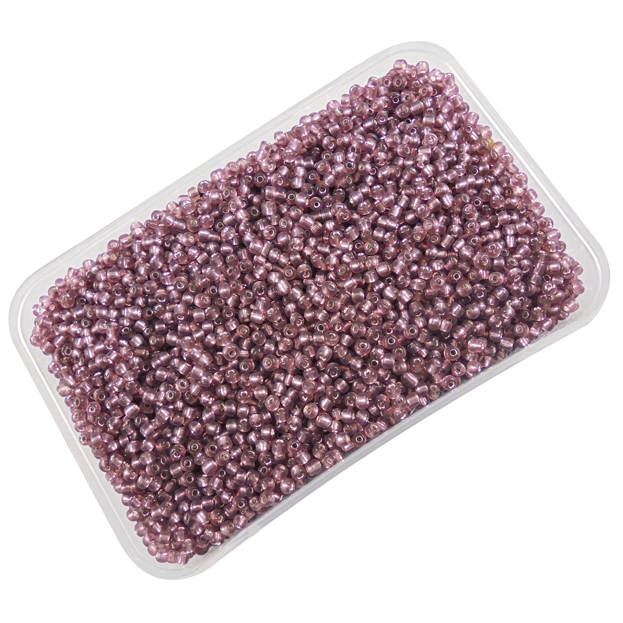 eshoppee 8/0 3 mm 200 gm purple silver line Color Glass Seed Beads for Jewellery Making kit Art and Crafts Materials for Embroidery Necklace Bracelet Earring Making Materials DIY kit (purple silver line) (B07M92SNRM) Amazon Price History, Amazon Price Tracker