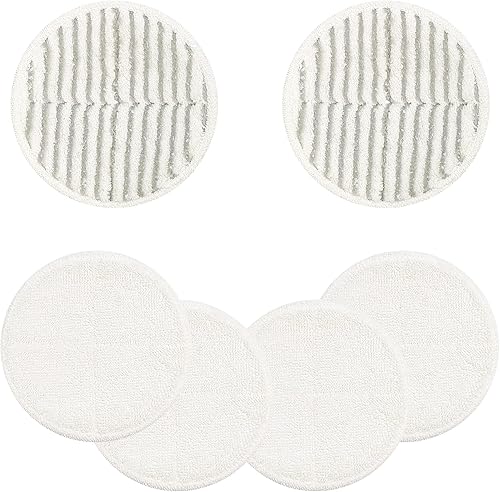 2124 Almohadillas de repuesto para trapeador Bissell Spinwave Spinwave, 2 almohadillas de limpieza y 4 almohadillas suaves compatibles con Bisell
