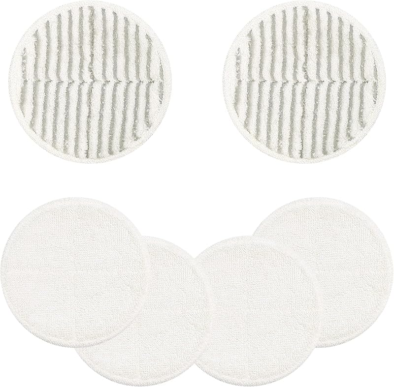 2124 Replacement Mop Pads for Bissell Spinwave, 2 Scrubby & 4 Soft Pads | Compatible with Bissell Spinwave Spin Mop 2039 2039A 2039Q 2039T 2039W 20391 20395 20399 2307 23157 2315A Mop Pad Set