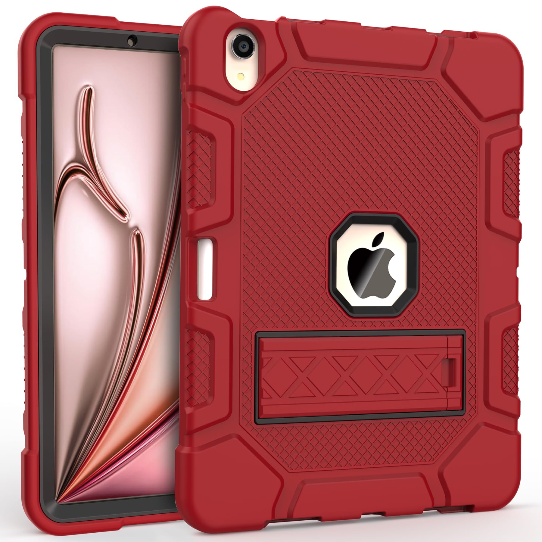 Rantice iPad Air Case 11-inch M2 (2024) /iPad Air 5th/4th Gen 10.9", Shockproof Rugged Case with Kickstand & Pencil Holder, Drop Protection,