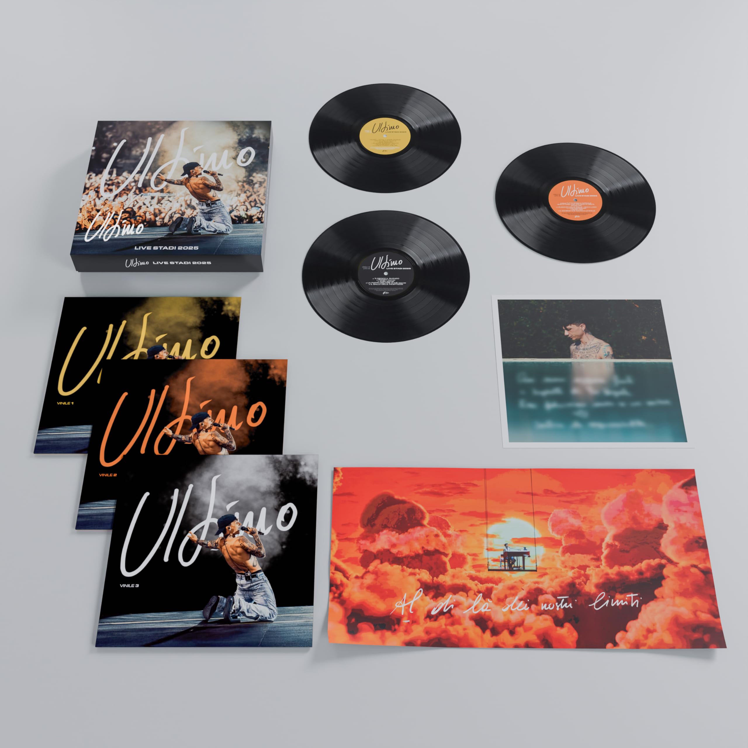 Ultimo Live Stadi 2025 - Box Triplo Vinile Autografato