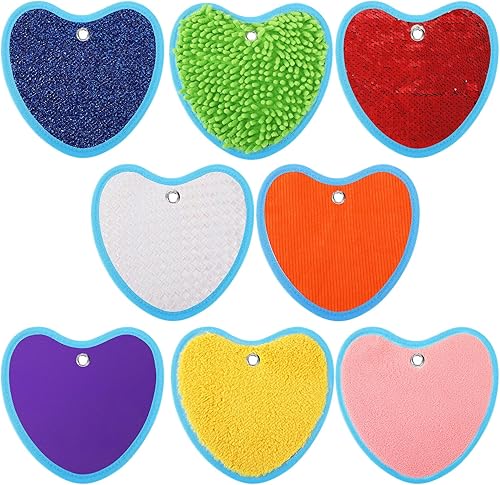 Juego de 8 mini alfombrillas sensoriales con textura surtida, tapetes sensoriales para textura, azulejos sensoriales educativos táctiles sensoriales