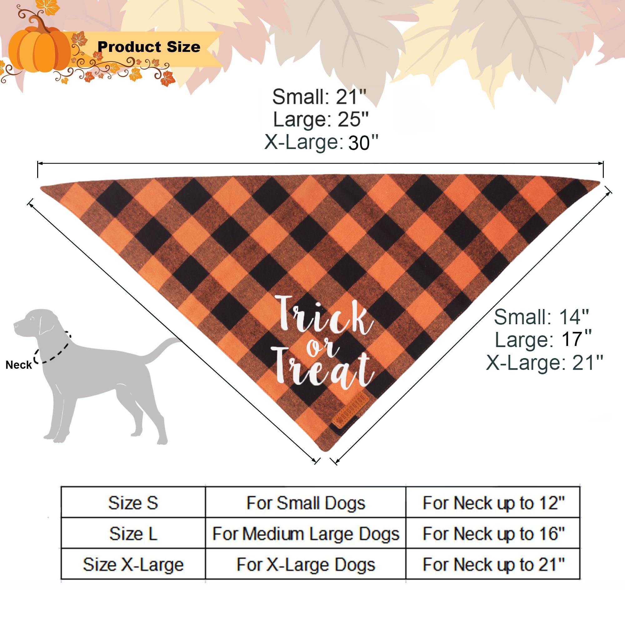 Lot De 2 Bandanas Réversibles Pour Chien - Motifs à Carreaux - Lavables - 48,3 X 48,3 Cm - Pawskido