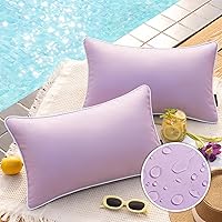 Vista 16 de Phantoscope - Juego de 2 fundas de almohada y cojín cuadradas decorativas, impermeables, para intemperie, sofás, carpas, 18 x 18 pulgadas