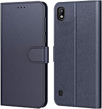Tenphone Case for Samsung Galaxy A10, Protective PU Leather Wallet Book Case, [Card Slots], [Stand Function] [Magnetic Tab] for (Galaxy A10 (6.20 Inches), Blue)