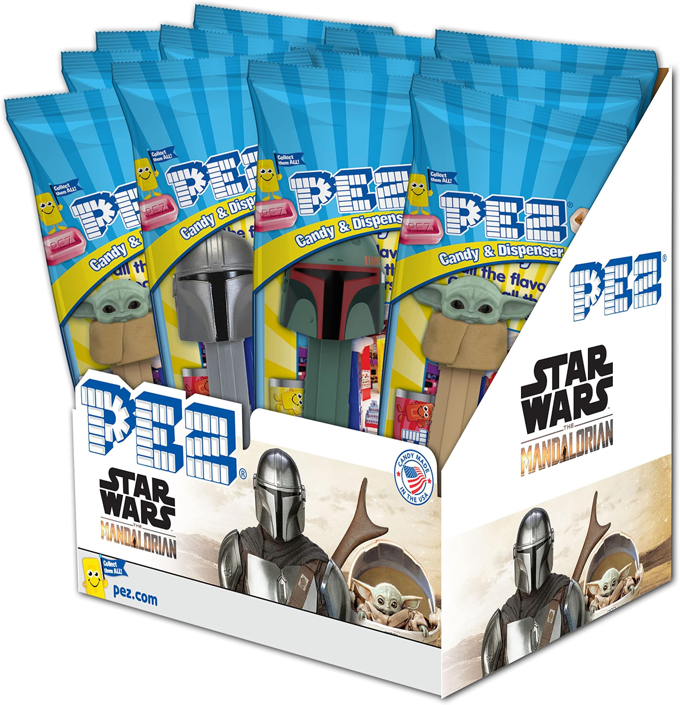 Mandalorian, 0.58-Ounce Assorted Candy Dispensers (Pack of 12)
