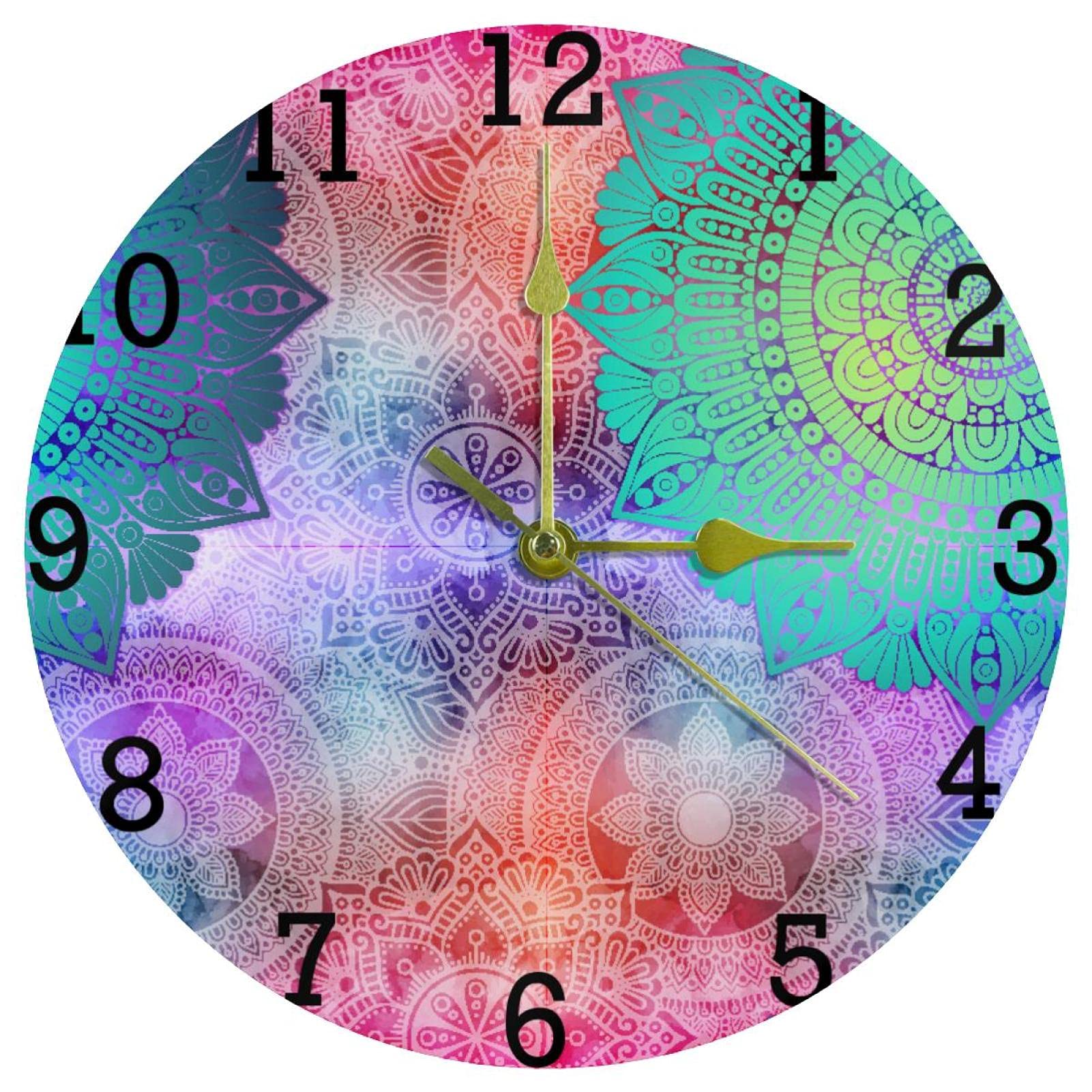 Horloge murale ronde 25 cm fonctionne à piles pour la maison