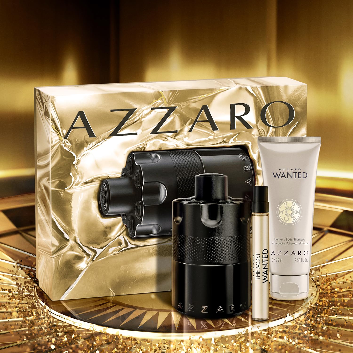 Amazon.com: Azzaro The Most Wanted Eau de Parfum Intense 3-Piece
