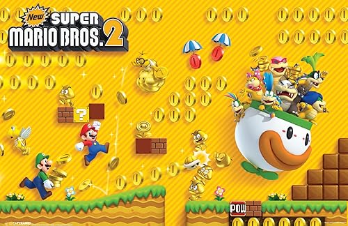 Miniatura 1 de Pyramid America Póster de Super Mario  Mario Bros 2 monedas  Póster impreso de 11 x 17 pulgadas, arte de pared, ideal para decoración del hogar,