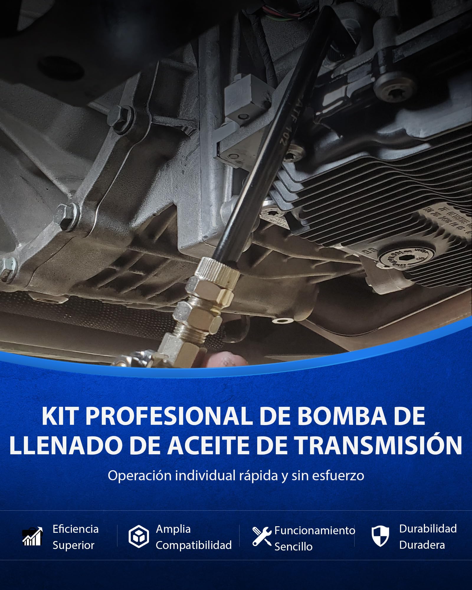 Orion Motor Tech 7,5L Bomba de Llenado de Aceite para Transmisión de Caja de Cambios Máquina de Llenado de Aceite con 15 Adaptadores Dispositivo de Llenado de Aceite para Coches