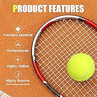 Vista 4 de 30/40 Pack Training Tennis Balls, Pet Dog Playing Balls, Practice Tennis Balls with Mesh Bag for Transport and Beginner Training