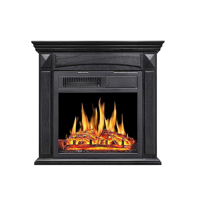 Buy Joy Pebble Electric Fireplace Mantel Wooden Surround Firebox