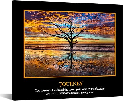 KREATIVE ARTS Canvas Wall Art for Droms Journey Quote Inspirational Prints Motivational Work Posters for Classroom Education Quotes Giclee Print Gallery Wrap Modern Home Decor Journey 24x32