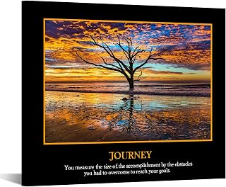 Kreative Arts Canvas Wall Art for Droms Journey Quote Inspirational Prints Motivational Work Posters for Classroom Education Quotes Giclee Print Gallery Wrap Modern Home Decor (Journey)