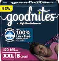 Amazon.com: Goodnites Girls' Nighttime Underwear, Size XXL