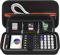 Vista 1 de Elonbo Funda de transporte para calculadora gráfica de color Casio fx-CG50 PRIZM/fx-9750GIII/991ES Plus/ 991CW/ 115ES Plus/300ES/300MS estándar Negro