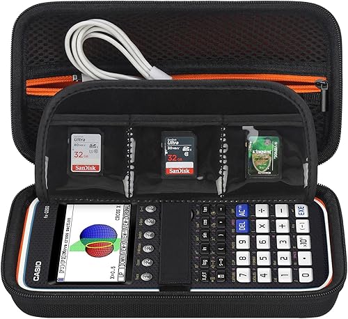 Elonbo Funda de transporte para calculadora gráfica de color Casio fx-CG50 PRIZM/fx-9750GIII/991ES Plus/ 991CW/ 115ES Plus/300ES/300MS estándar