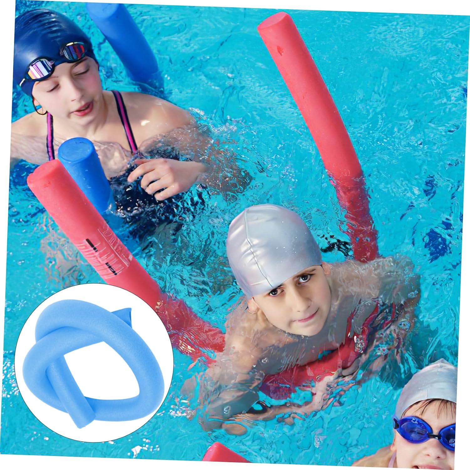 HEMOTON Swimming Pool Noodles Foam Noodles for Floating Lightweight and Swim for Adults for Pool Beach Lake Fun
