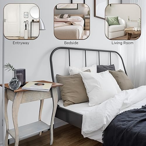 Miniatura 19 de Peaceful Classics Amish - Mesa auxiliar delgada hecha a mano para sala de estar, dormitorio, entrada y pasillo, mesa auxiliar delgada y estrecha con