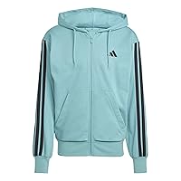 adidas Uomo Essential Three Stripes French Terry Fullzip Hoodie