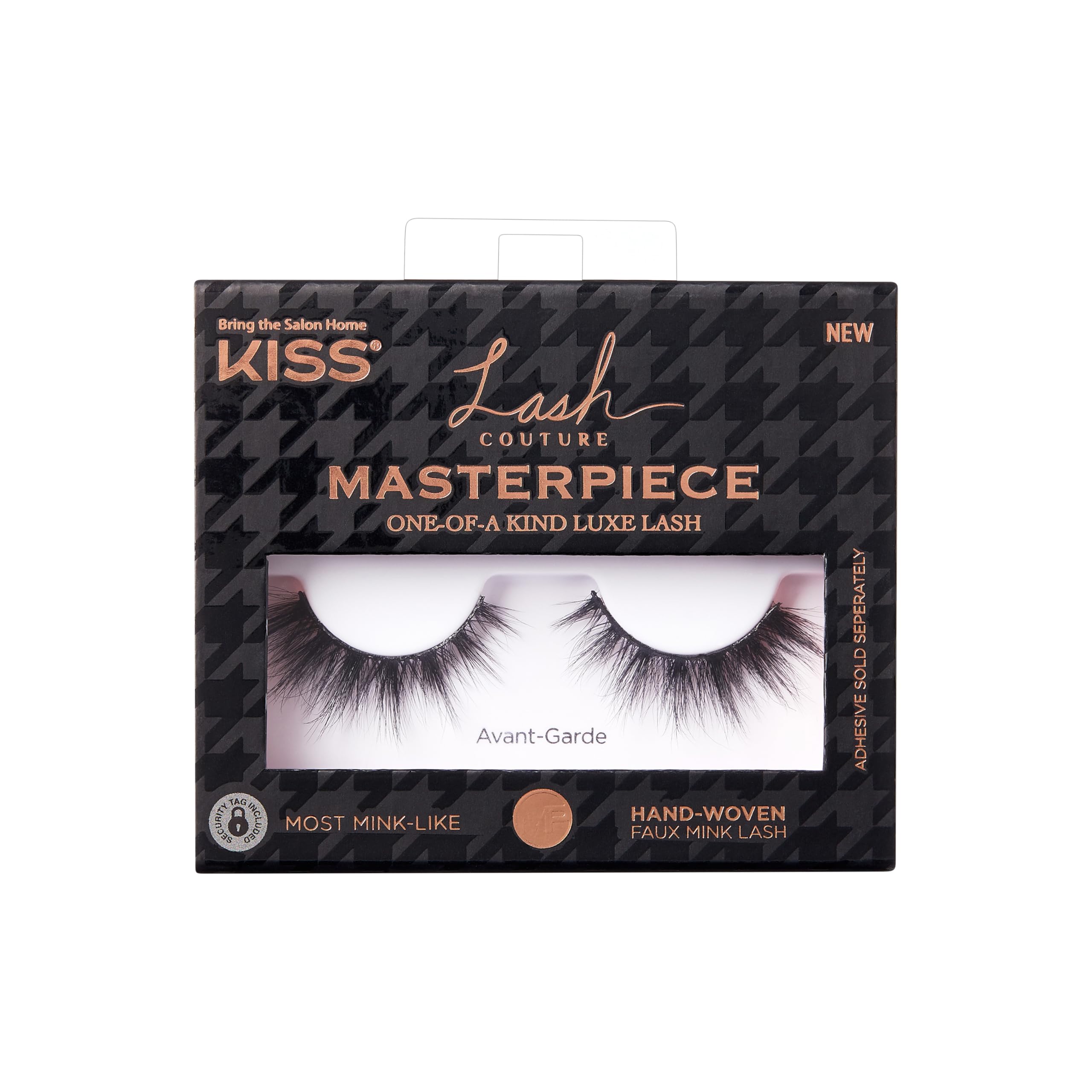 Lash Couture Masterpiece Hand-Woven Faux Mink False Eyelashes, Style ‘Avant-Garde’, 12mm, Easy to Apply, Reusable, Vegan, Cruelty Free, 1 Pair Strip Lashes