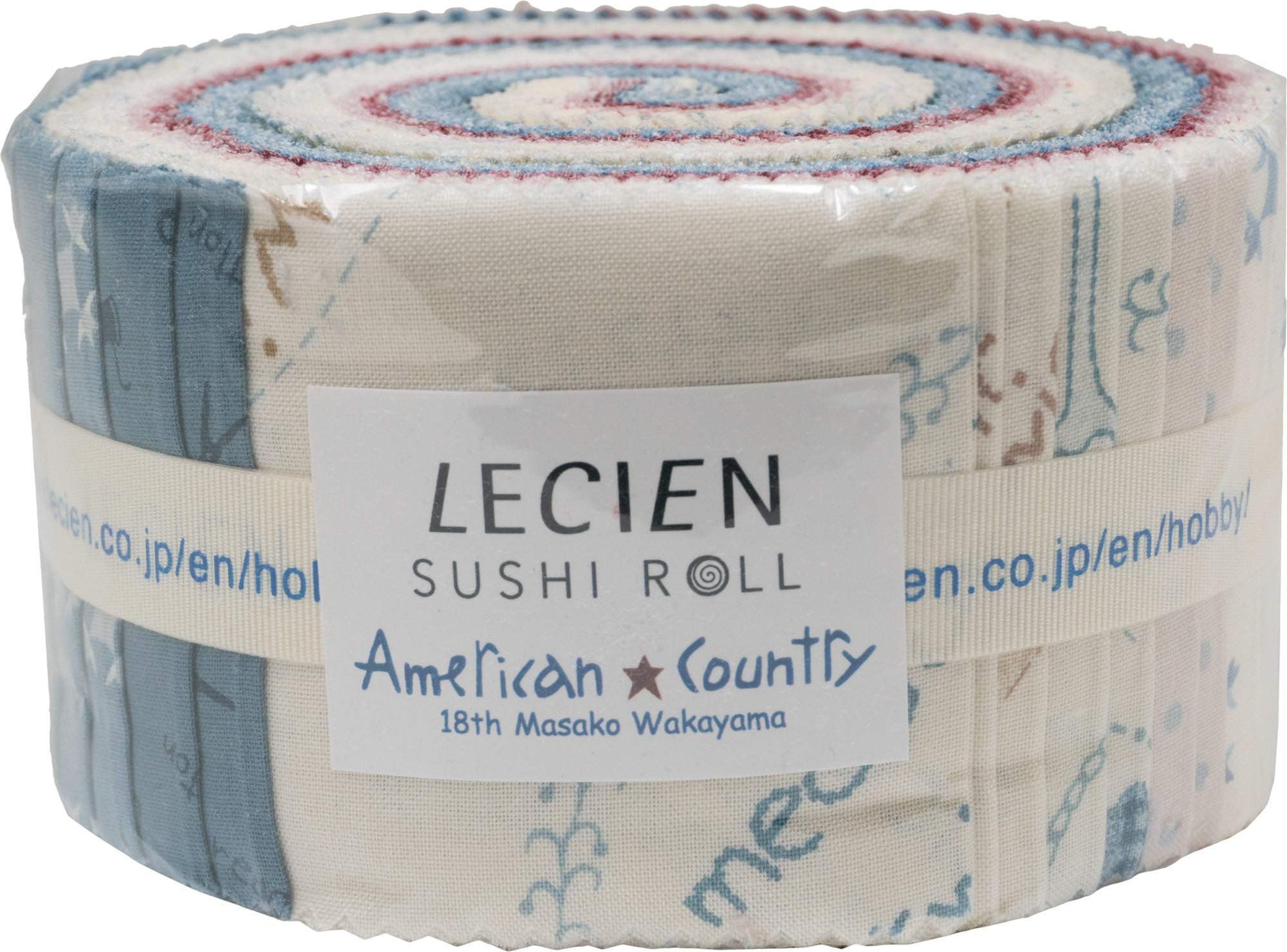 Masako Wakayama American Country 18th Sushi Roll 42 2.5-inch Strips Jelly Roll Lecien