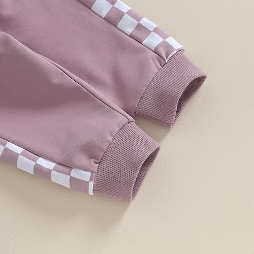 Miniatura 7 de BeQeuewll Ropa para bebé niña, trajes de otoño e invierno, sudadera de manga larga, sudadera y pantalones para niños pequeños