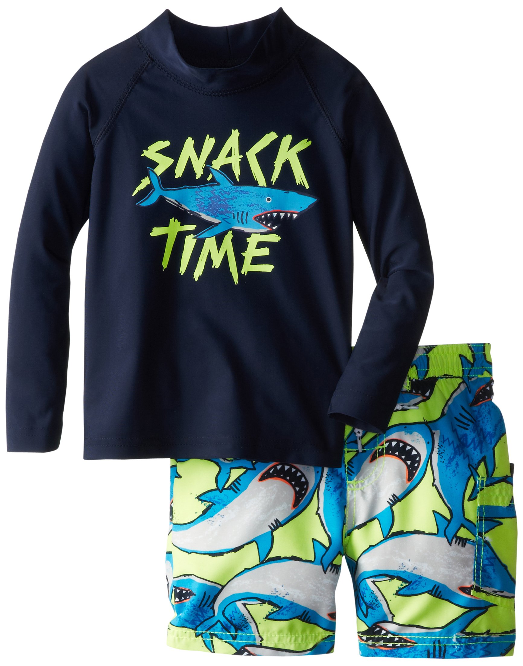Osh Kosh Little Boys' Snack Time Rashguard Swim Set