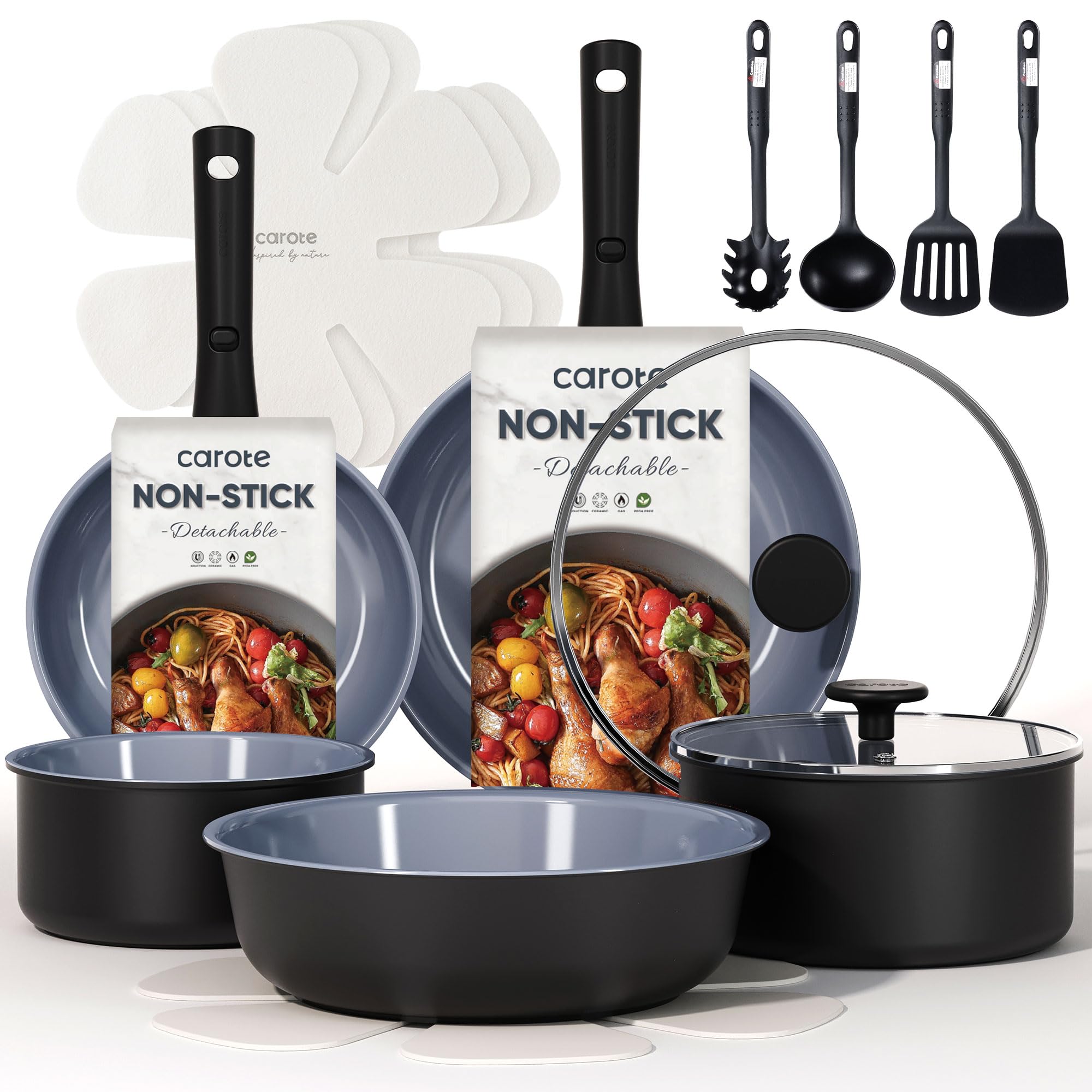 CAROTE 19PCS Cookware Set