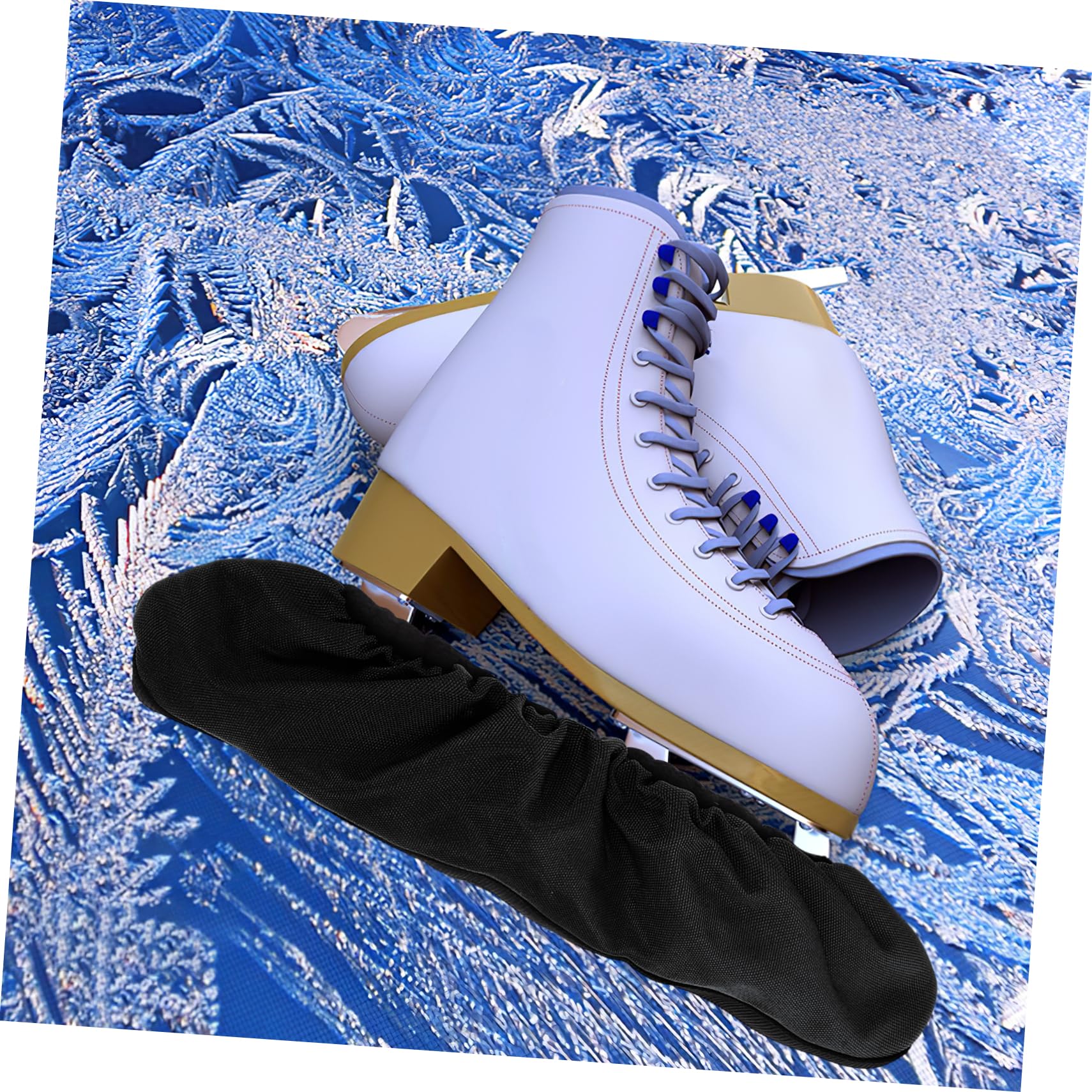 1 Par Protector de Cuchillas de Patines cubrezapatos Impermeable de Duros Hockey Protector de Patines Cubierta del Zapato de Patinaje patrón Patines de Hielo blindaje